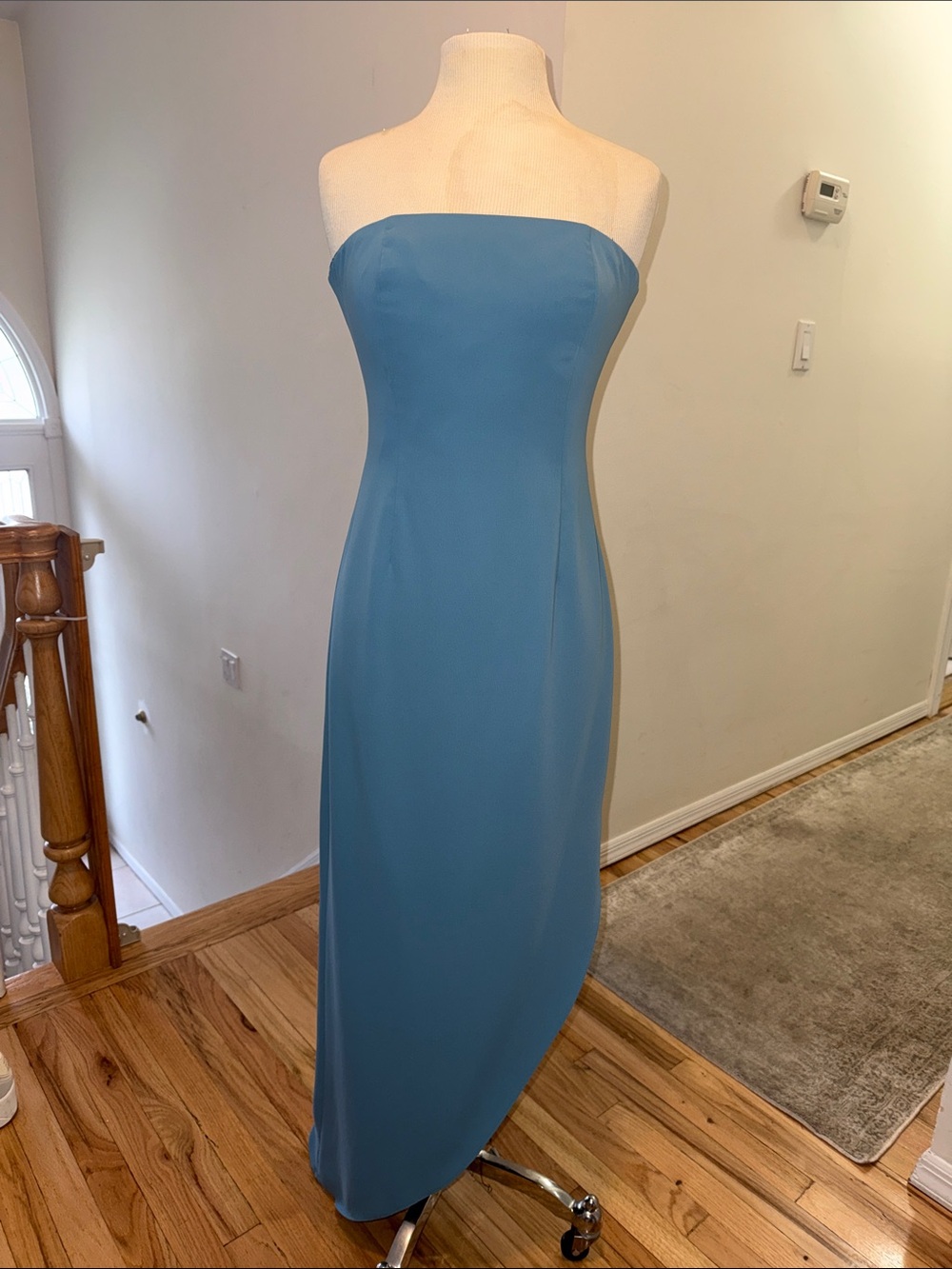 Reiss Strapless Cornflower Blue Column Gown